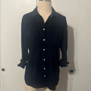Gap Classic Navy Button-Up Women's Top